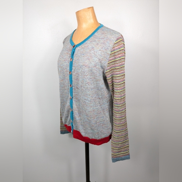 Eva & Claudi Size Large Wool Alpaca Blend Size Large Danish Design Artsy Funky - Picture 3 of 14